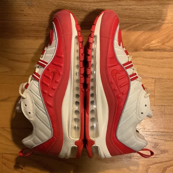 Nike Air Max 98 University Red Mens Size 8.5 - Picture 8 of 16